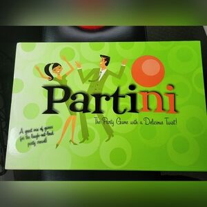 Partyin! Retro Green Game Box with Orange Accent